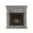 38 in. Dual Fuel Pewter Oak Vent Free Fireplace System 26,000 BTU