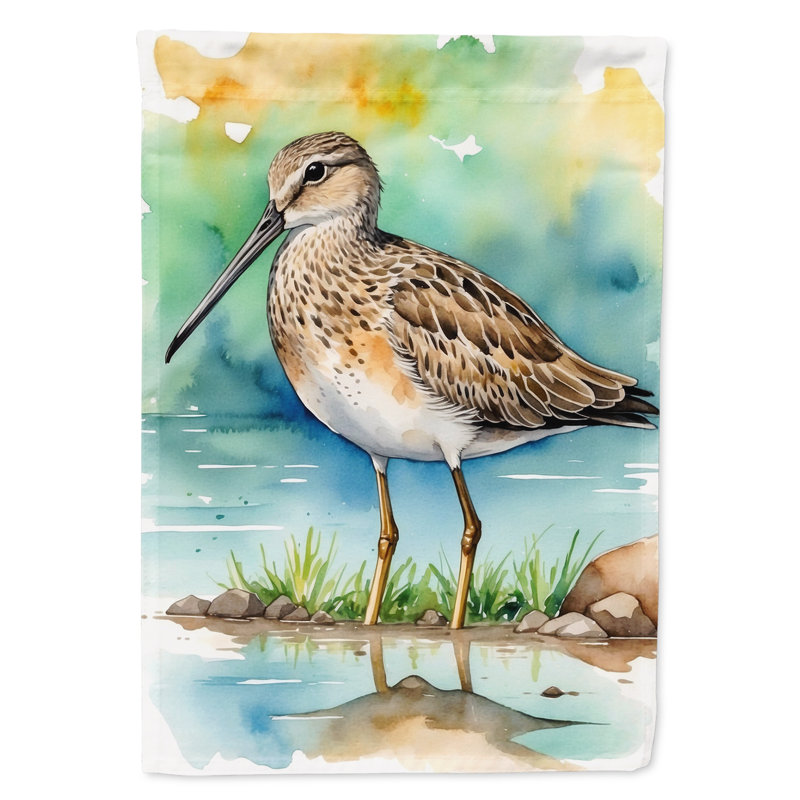 Drapeau de jardin Surfbird Bird, Chevron à bec long