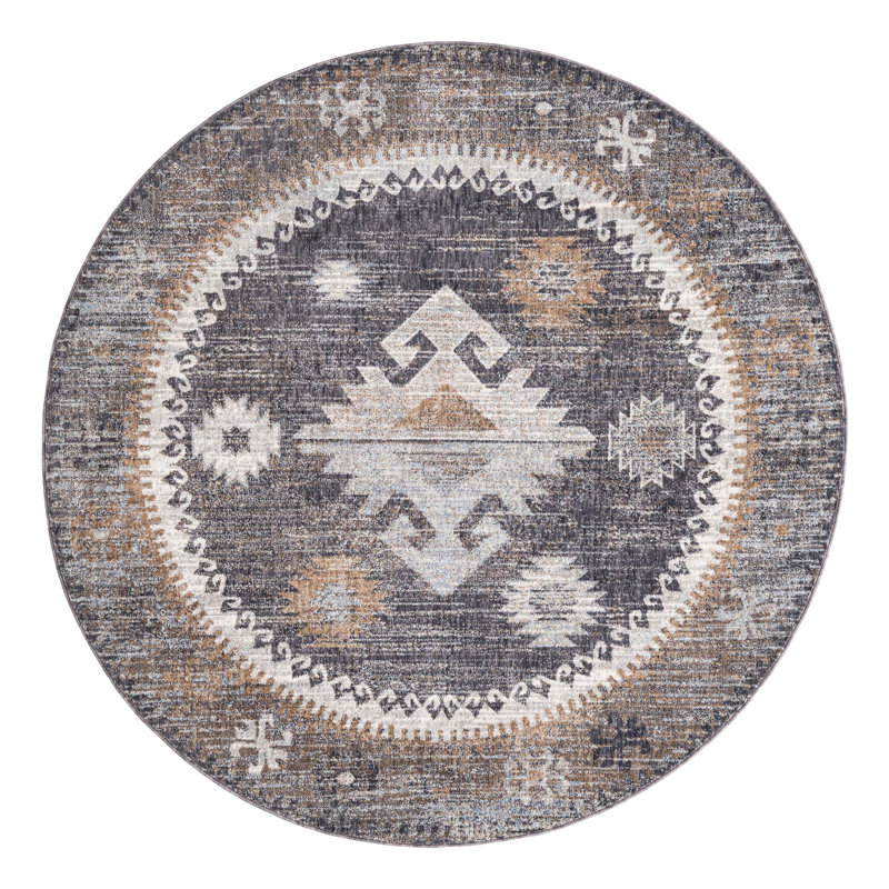 Tapis Foundry Select Perlita, Rond 7 pi