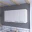 Armoire de cuisine Durham, quatre portes, finition blanche