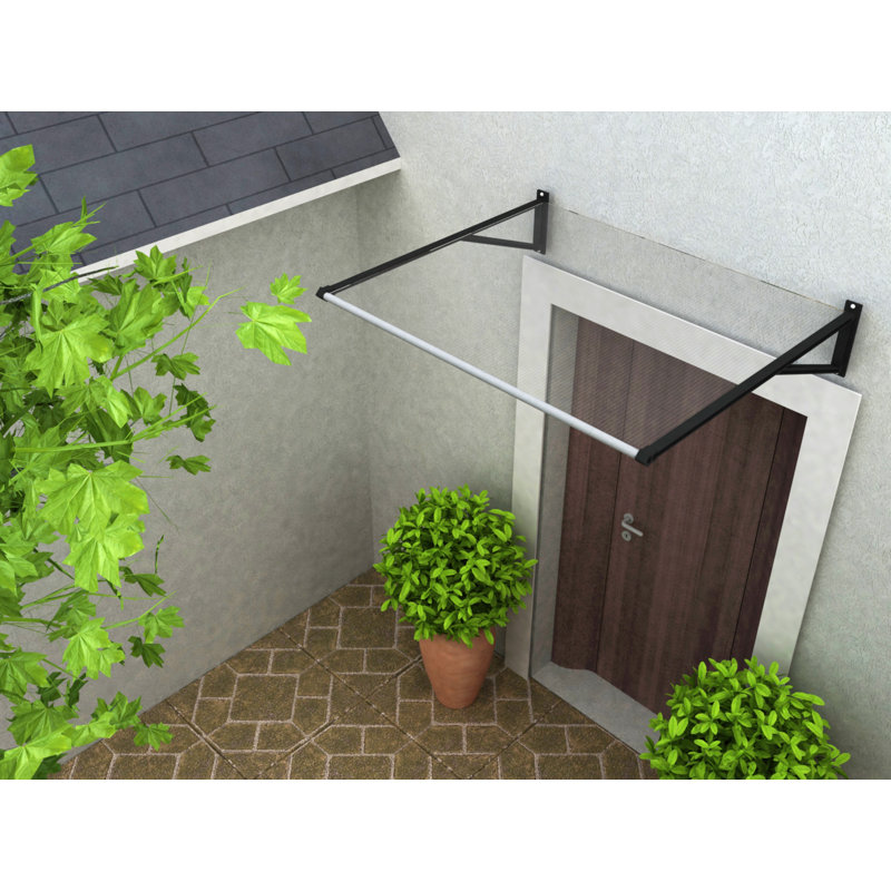 DVP 47.24'' W x 11.22'' D Polycarbonate Cover Retractable Door / Window Awning, Clear