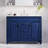 42" Single Bathroom Vanity with Engineered Marble Top and Ceramic Sink-1251208887