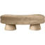 Banc rembourré en velours beige Zenna-1821666960