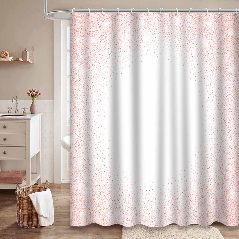 Rideau de douche Rose, L 72 po x l 78 po