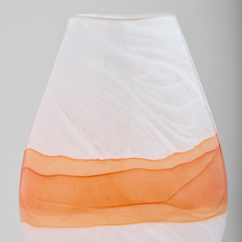 Pacaya Handmade Glass Table Vase, 10.75" H x 9" W x 5" D