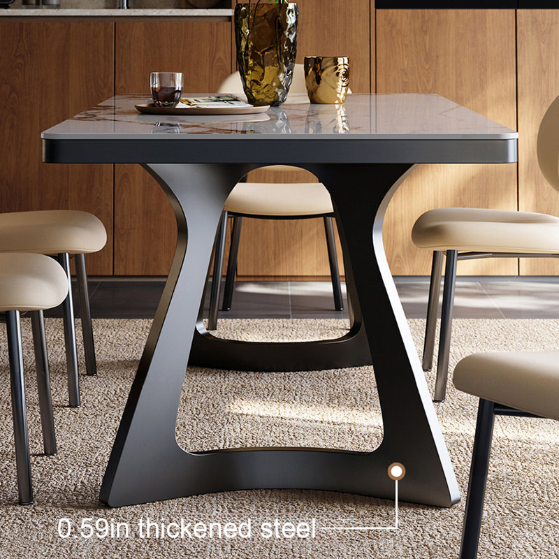 Table rectangulaire moderne et simple, H 29,52 po x L 86,61 po x l 35,43 po