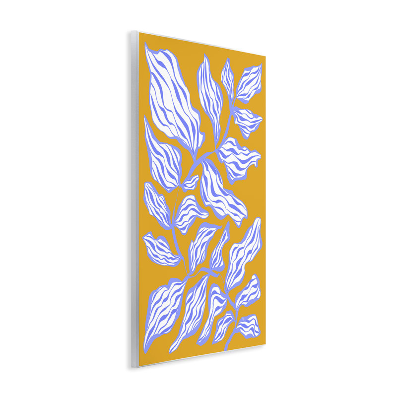 «Leaves on Orange» par Martina Pavlova, H 19 po x l 13 po