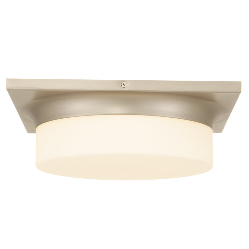 13-in Brushed Nickel LED Flush Mount