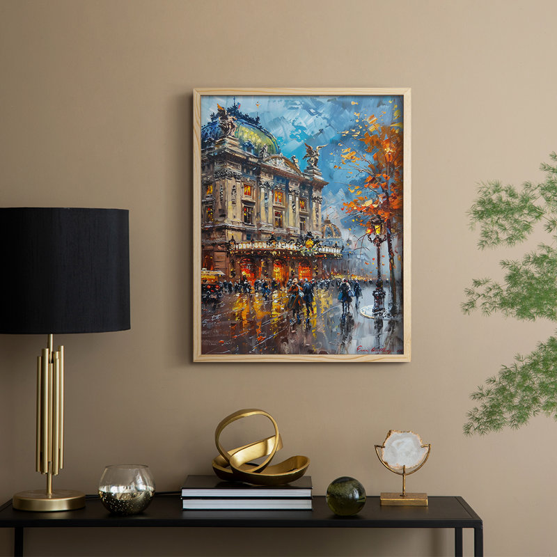 LANDSCAPES Series CECXLII, reproduction encadrée - bois massif, Naturel, H 15 po x l 12 po