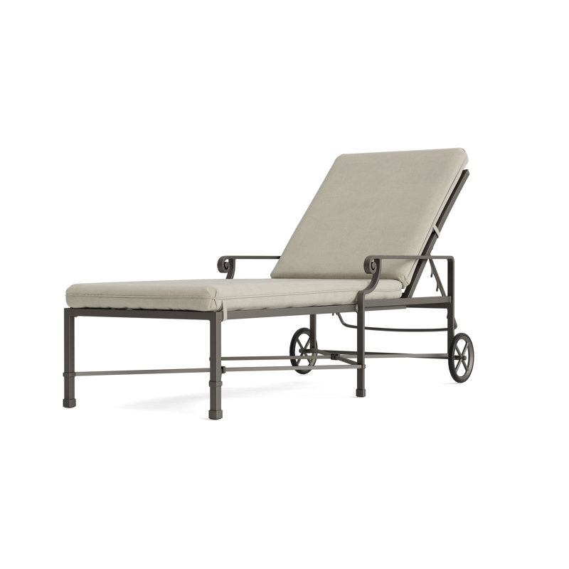 Venetian Outdoor Chaise Lounge, Fusion Natural, Mica