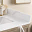 Dessus de meuble-lavabo en quartz blanc 22 po avec dosseret de salle de bain avec dosseret de 22 po Calacatta