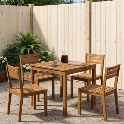 Garden Dinner Table Solid Acacia Wood Outdoor Patio Furniture Dining