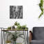 Ebern Designs «Leaves BW 02» par Tom Quartermaine, art mural en métal-1142619742