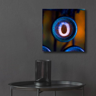Lettre O de la machine à écrire «LOVE» par Tom Quartermaine, art mural en verre acrylique