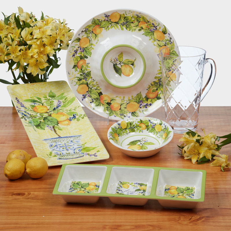 Lemon Zest  Set/6 All Purpose Bowl 7.5" X 2"