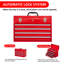 Metal Tool Box With 4 Drawers Portable Steel Tool Chest With Metal Cylinder Lock And Latch Closure-783549760