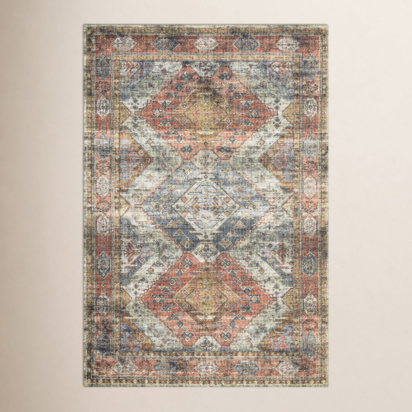 Gelo Apricot Mist Oriental Rug, Rectangle 9' x 12'