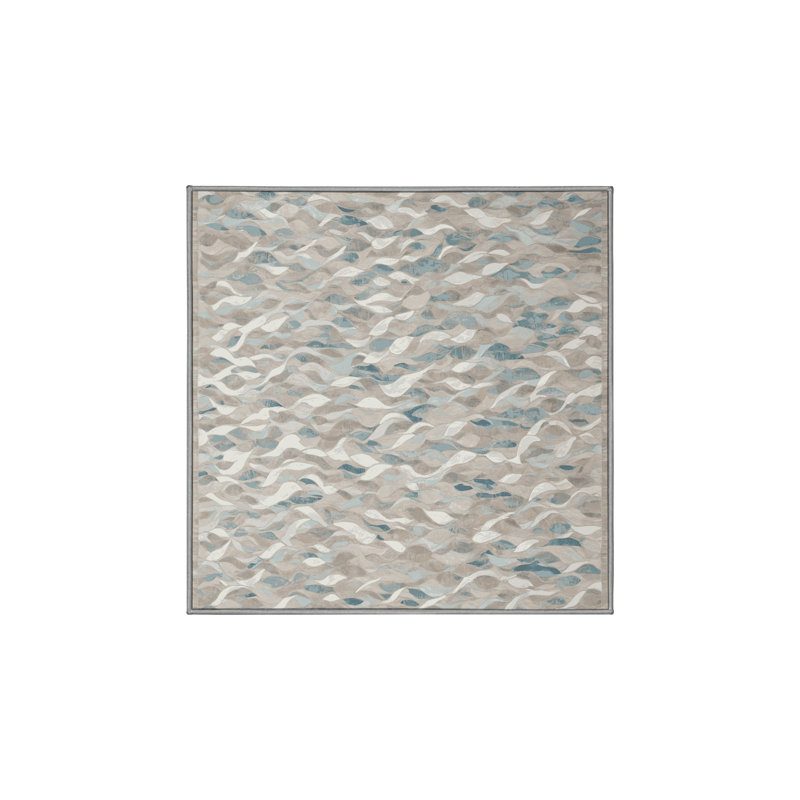 Silky Soft Plush Gray Area Rug, Square 8'