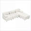 Canapés-lits | Canapé pliable 90,60 pouces blanc neige | Imperméable, résistant aux taches | Chambre appartement | Blanc neige | Mélange de polyester