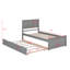 Lit plateforme avec lit gigogne-483959061