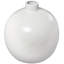 Vase blanc mat en céramique 16 po x 16 po x 17 po-448002430