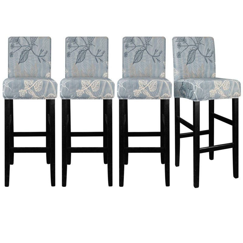 Ensemble de housses de chaise de tabouret de bar, housse de tabouret de bar de 4 po, housses de tabouret de bar, housses extensibles de tabouret de bar avec dossier, housses de protection de tabouret de bar pour îlot de cuisine, comptoir de salle à manger