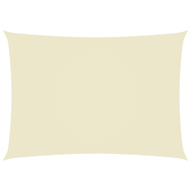Arsheq 8m x 5m Rectangular Shade Sail, Cream, 3.5m x 5m