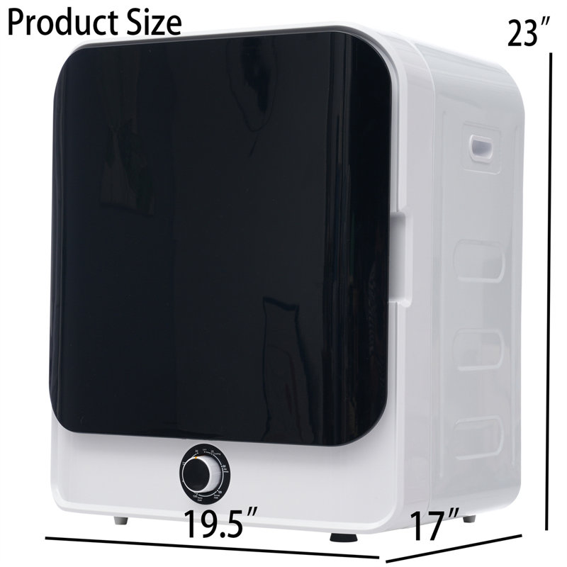 TONWIN Vented Electric Dryer, White/Black