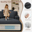 67" Oversized Cloud Corduroy Sleeper Sofa With Side Book Pocket And Armrest Cup Holder-1552641791