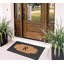 Tapis de porte d'extérieur antidérapant naturel 23 pi x 38 po à motif de coco naturel Alha-1510301806
