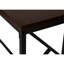 Table d'appoint, console, vestibule, étroit, canapé, salon, chambre à coucher, stratifié brun, métal noir, contemporain, moderne-1202757723