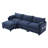 Oversized Modular Sectional Sofa with Movable Ottoman-1734564880