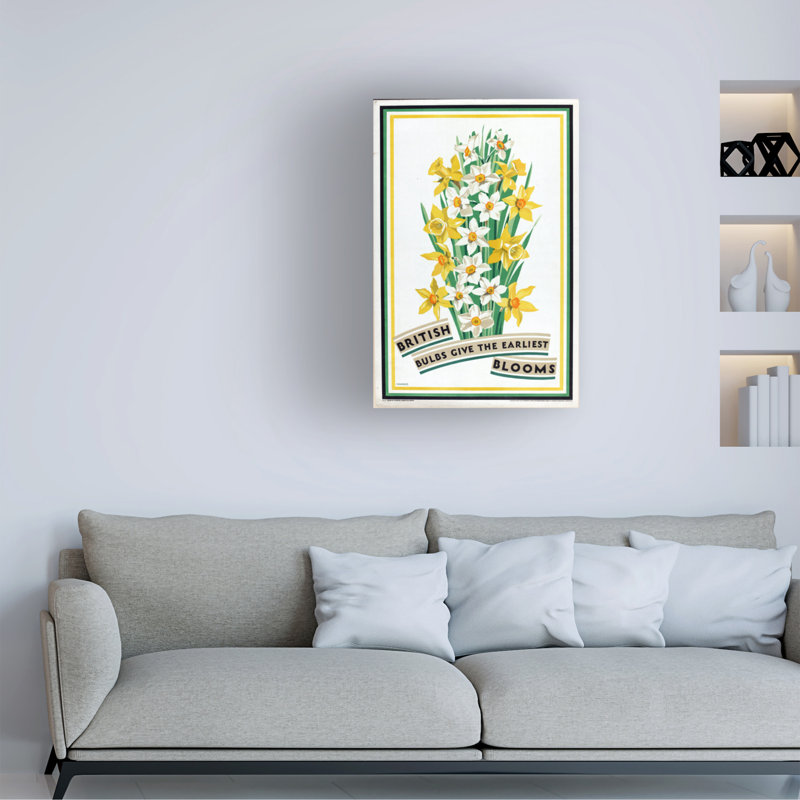 Impression sur toile Fawkes British Bulbs For Home Gardens, Early Blooms, H 19 po x l 12 po