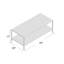 Four Leg Coffee Table with Storage-1685146439