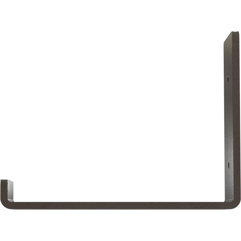 Hammered Gray Steel 6"x8" Urban Industrial Shelf Bracket