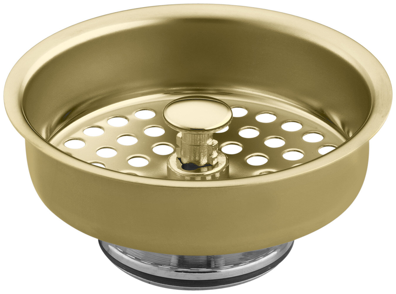 KOHLER Duostrainer 3.5-in Vibrant Stainless Brass Strainer in the