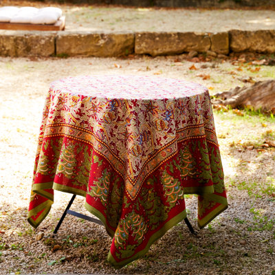 Liller Red/Green/Orange Tablecloth - Square