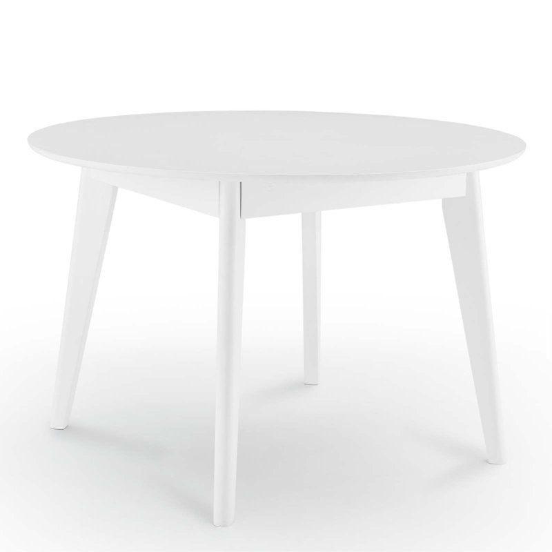 Modway Vision Round Dining Table, White, 45" L x 45" W