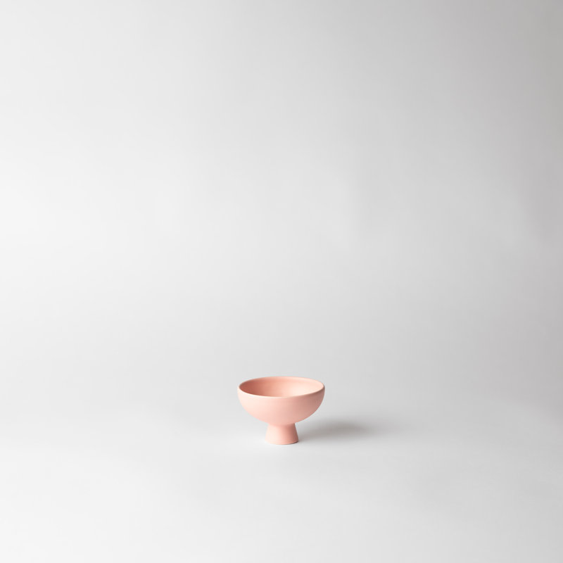 Strøm Bowl by Nicholai Wiig-Hansen, Coral Blush, 2.24" H x 3.39" W x 3.39" D