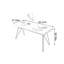 Bureau rectangulaire moderne et multifonctionnel-1953909211