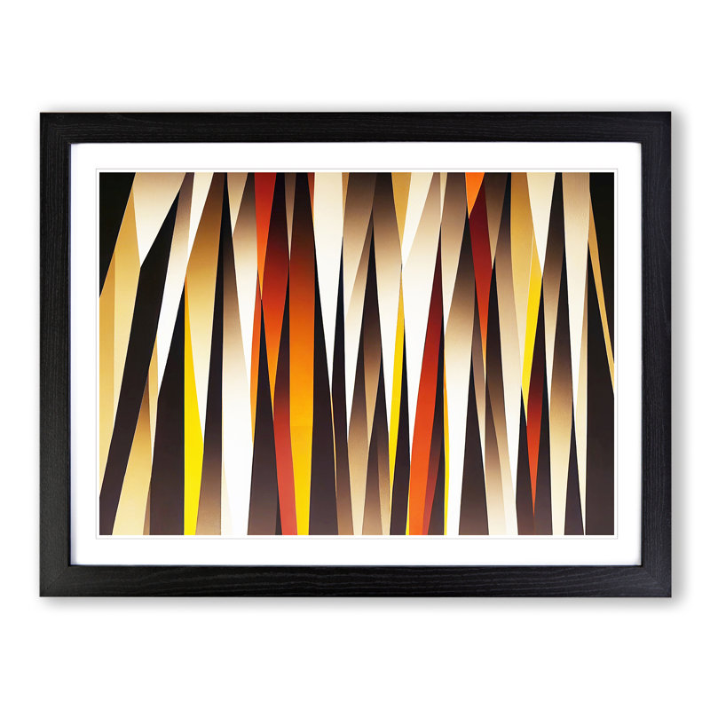 Forest - Single Picture Frame Print, 46cm H x 64cm W, Black Framed