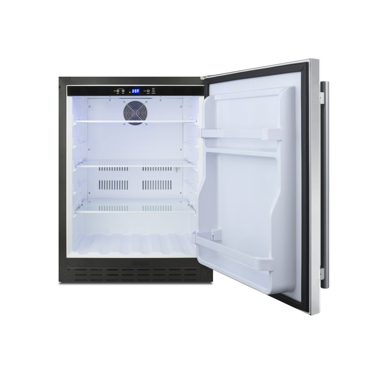 Summit 4.2 Cubic Feet Stainless Steel Undercounter Refrigerator