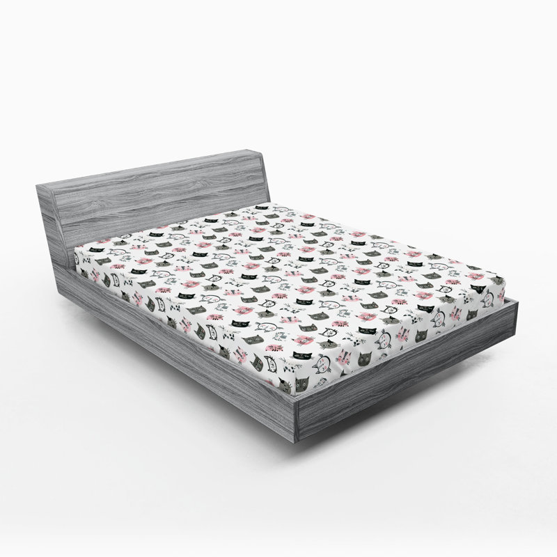 Drap-housse pour chat Ambesonne, Drap-housse très grand californien