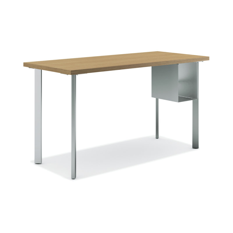 Bureau de table HON Coze, L 54 po x P 24 po, Naturel Recon / argent