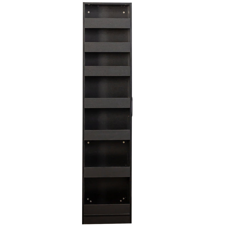 Étagère ouverte 7 côtés à 7 niveaux avec rangement coulissant et multi-fonctions pour la cuisine, le salon et les espaces étroits
