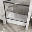 Smooth Sliding Aluminum Frame Shower Door Tempered Glass Matte Black Finish Bathroom Upgrade