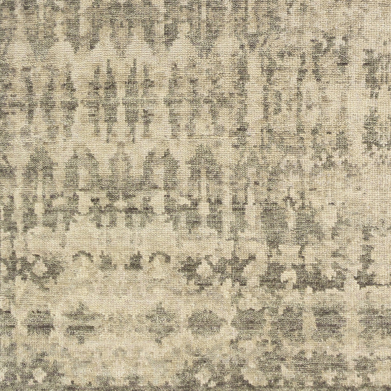 Wool Abstract Area Rug, Rectangle 2' x 3'