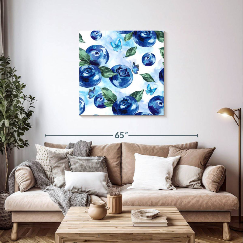 Bleuet Yarlin, H 36 po x l 36 po
