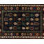 Seychour Wool Oriental Area Rug in Green/Red