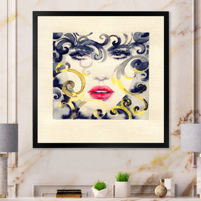 «Vintage Elegant Fashion Woman II», reproduction d'art sur toile encadrée